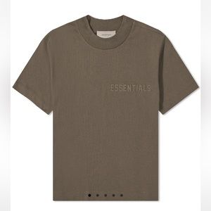 FEAR OF GOD ESSENTIALS SHORT SLEEVE TEE wood color